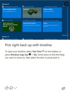 Pick right back up with timeline-min